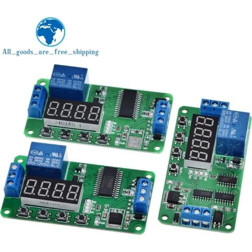 TZT CE030 DC 5V 12V 24V Multifunction Delay Relay Time Switch Turn on/off PLC Module