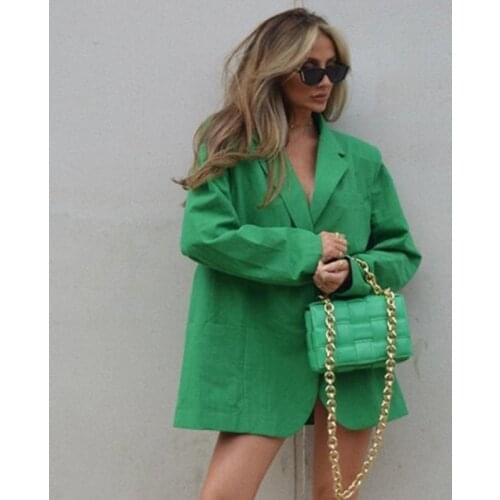 Ardm Fashion Oversize Pockets блейзер женский 2021 Casual Loose Street Style Autumn Winter Notched Single Breasted Jacket Korean