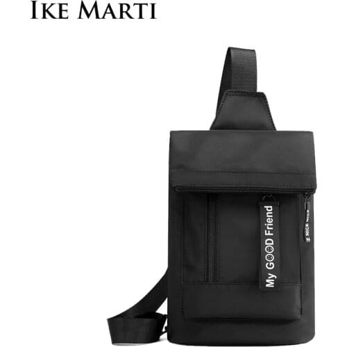 IKE MARTI New Chest Bag Men Water-Repellent Shoulder Bag Small Messenger Bag Oxford Outdoor Leisure Cross Body Bag for Men