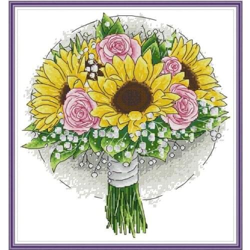 Wreath-Autumn Fruits cross stitch kit aida 14ct 11ct count print canvas cross stitches needlework embroidery DIY handmade