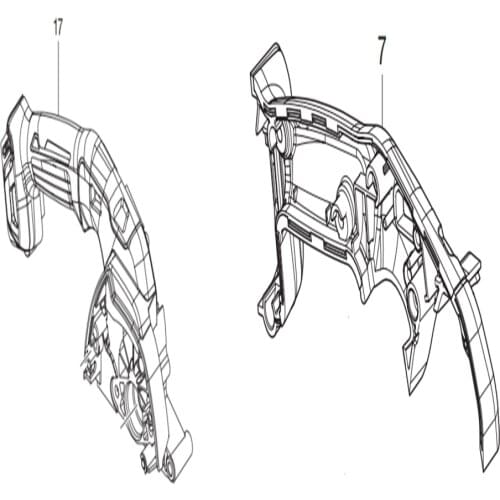 Shell for Makita HS301D 183C54-1