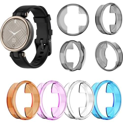 Clear Protective Case For Garmin Lily SmartWatch Screen Protector Soft TPU Cover Shell lady Replacement Accessories Frame Cases