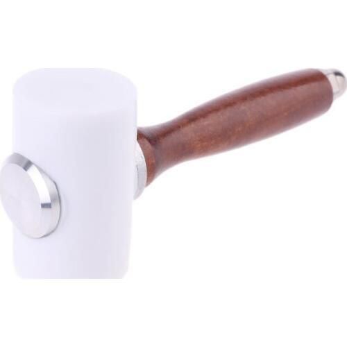 T Shape Leather Carving Hammer Wood Handle Nylon Mallet Punch Tool Handheld DIY Leathercraft