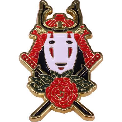 No-Face Samurai Spirited Away Studio Ghibli Pin Badge