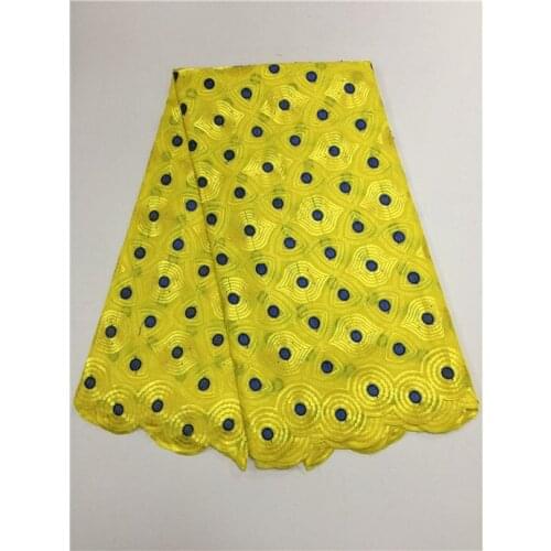 Voile Lace with Nice Embroidery Design and stones african Swiss Voile Lace High Quality for wedding Free shipping beige, yellow