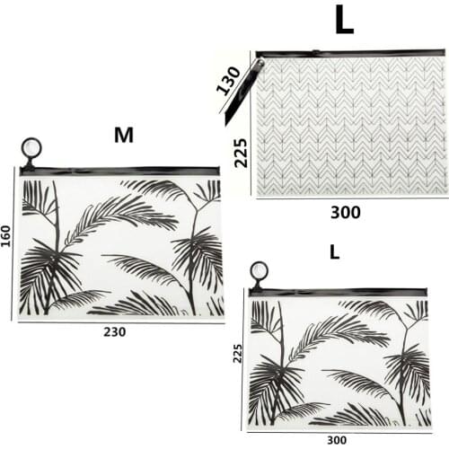 Travel wash bag with transparent waterproof toilet shower bag