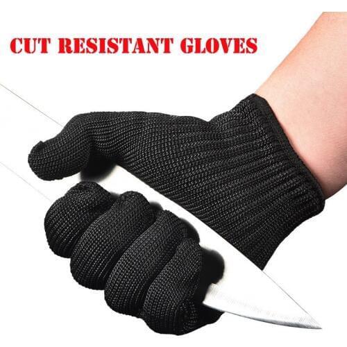 1 pair Anti-cut Cut Proof Stab Resistant Stainless Steel Wire working Cutting gloves Cut resistant gloves