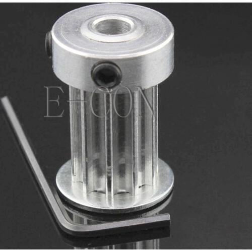 1pcs 5M10T HTD5M Aluminum Timing Belt Pulley 10 Teeth 5mm/6mm/6.35mm/7mm/8mm Bore 21mm width K Type Stepper Motor