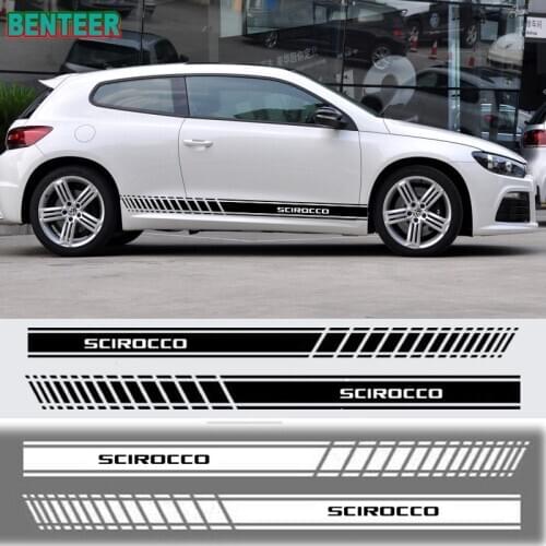 2 side car body sticker For VK Volkswagen SCIROCCO R GTI