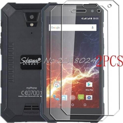 2PCS FOR MyPhone Hammer Energy Tempered Glass Protective on MyPhone Hammer Energy 5.0" Screen Protector Glass Film Cover