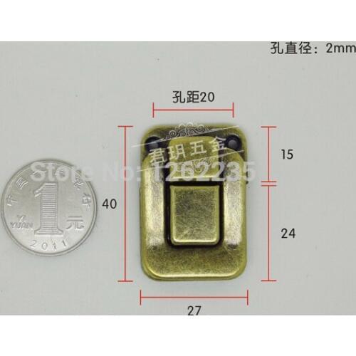 27*40mm Pacific silver metal buckle Jewelry box box hasp Antique gift box hasp Wholesale