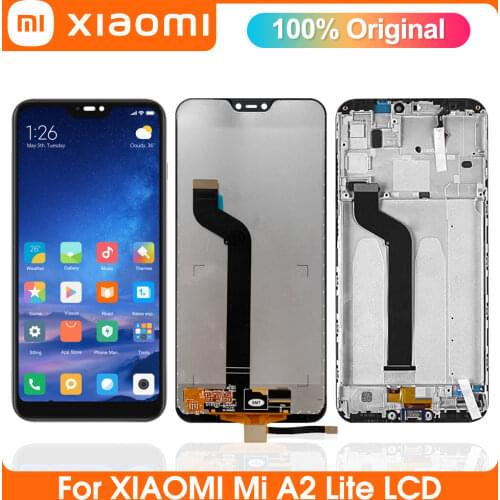 5.84" Original Lcd For Xiaomi Mi A2 Lite LCD Display Touch Screen Replacement For Xiaomi Redmi 6pro Display With Frame M1805D1SG