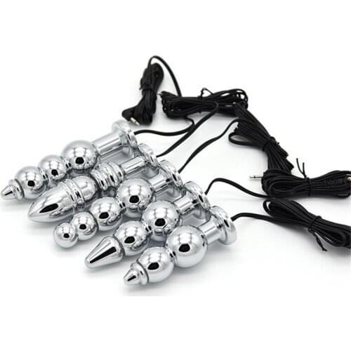 Electric Shock Anal Plug Masturbator Electro Pulse Massage Sex Toys For Men Women Anus Expander Electrical Stimulator