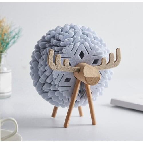 Sheep Shape Anti Slip Cup Pads Coasters Insulated Round Felt Cup Mats Japan Style Creative Home Office Decor