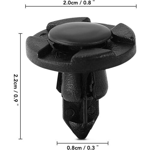 8mm Auto Fastener Car Bumper Clips Retainer For Toyota Corolla RAV4 Subaru XV Chevrolet Cruze Aveo sail Saab Dacia