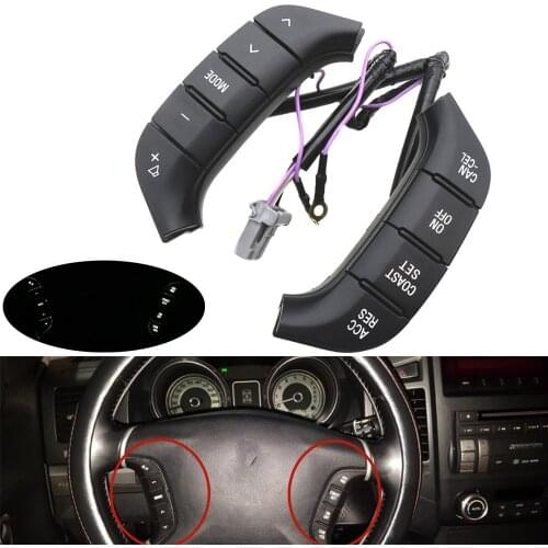 Car Accessories Steering Wheel Audio Radio Control Switch Button 8602A045 8701A383 For Mitsubishi Pajero 2007-2016