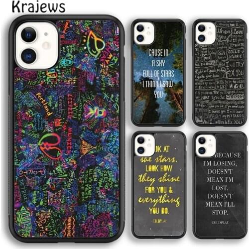 Krajews Coldplay A Head Full of Dreams Style Phone Case For iPhone 5 SE 6s 7 8 plus X XR XS 11 12 pro max Samsung S7 S8 S9 S10