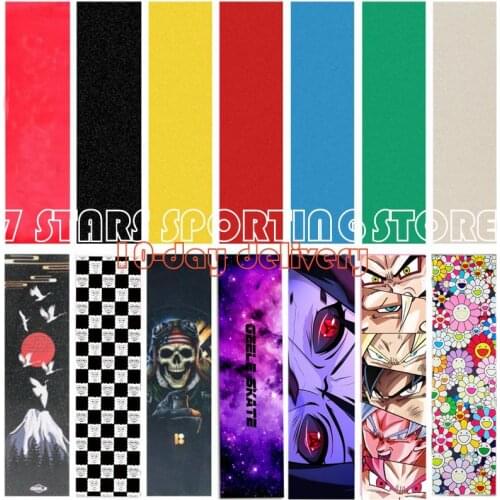Digital Spray Emery Pure Color Skateboard Sandpaper Electric Skate Board 84*23cm Griptape Big Fish Skateboard Griptape Sandpaper