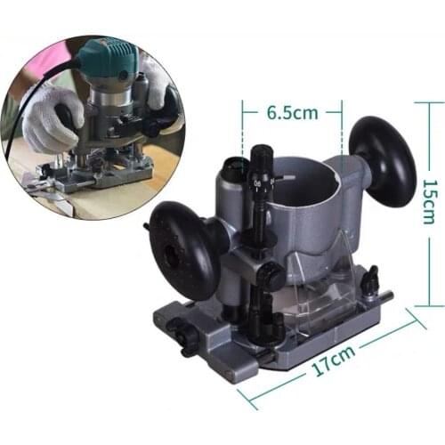 Woodworking Universal Trimming Machine Down Press Type Base Small Gong Machine Press-in Type Base Electric Wood Milling Engravin