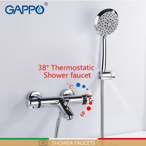 GAPPO Bathtub faucets bathroom faucet wall mounted bathroom shower water mixer rotatable thermostatic faucets