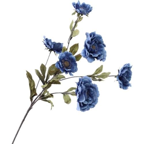 Artificial Peony Simulation Flower Dried Flowers 6 Lotus Cranes And Peonies White For DIY Home Decor Feel Moisturizing Tulip