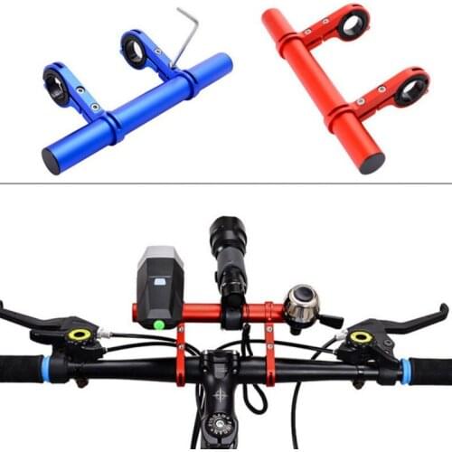 Bicycle Handlebar Extended Bracket Bike Headlight Mount Bar Computer Holder Lantern Lamp Support Rack Alloy Fiber Stand