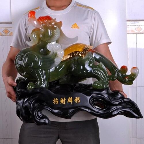 Lucky brave opening large one pair Picchu feng shui ornaments crafts home furnishings living room opening gifts