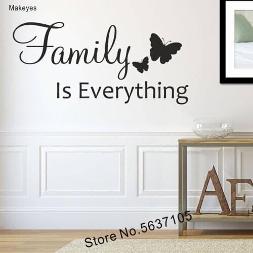 Makeyes Family Is Everything Wall Decals,Art Wall Decal,Wall Sticker Q407