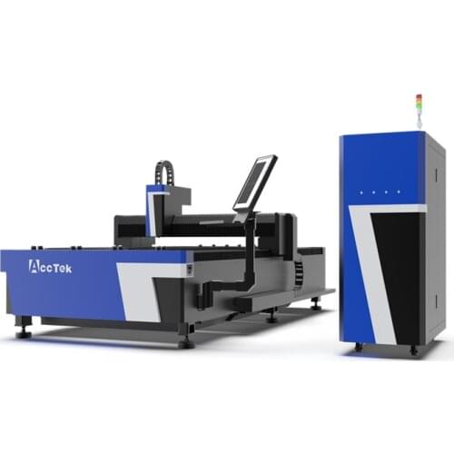 AccTek 3015 1500*3000mm Fiber Laser Cutting Machinery CNC Metal Machine