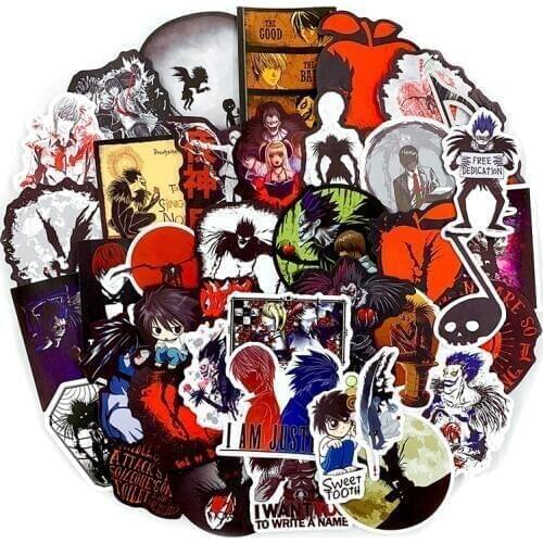 50Pcs Japanese animation Death Note sticker forskateboard guitar motorcycle car computer refrigerator game machine DIYdecoration