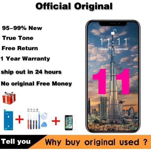 Original Repair Lcd For iPhone 11 Screen Replacement For iPhone11 Display with 3D touch digitizer parts True Tone assembly