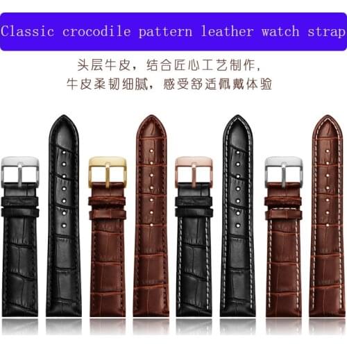 22mm Universal Calf Genuine Leather Watch Band Quick Release Strap for Casio BEM 302 307 501 506 517 EF MTP Wrist Belt Bracelet