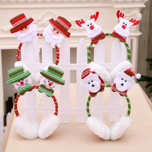 1PCS Christmas Headband Headsets Adult Children Dress Up Christmas Red Big Antler Head Buckle Hairpin Gift Earmuffs