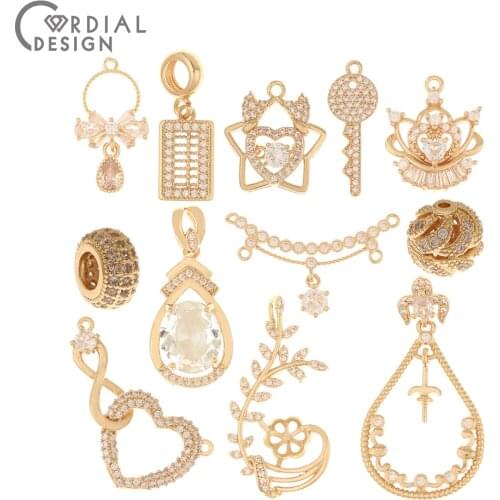 Cordial Design 4Pcs Connector/DIY Charms/Jewelry Accessories/Hand Made/Necklace Pendant/Choose/Jewelry Findings & Components