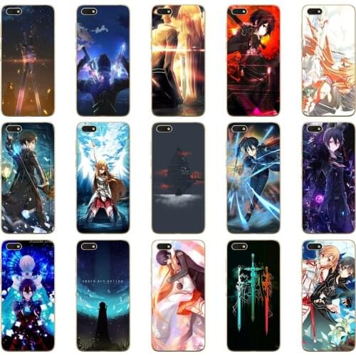 239DD Sword Art Online SAO Anime Manga Soft Silicone Cover Case for Huawei honor 9 10 Lite 7A 5.45 7a pro 7c 5.7 inch 7x 8x case