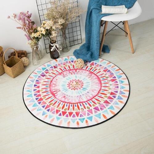 Nordic cartoon Carpets Round rugs and carpets for home living room Floor Mat for Bedroom colorful kid large area Carpet