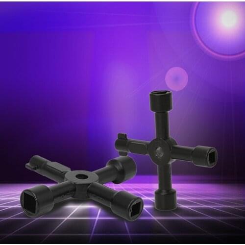 Universal Lightweight Cross Key Wrench for Train Electrical Elevator Cabinet Square Triangle #20/18L