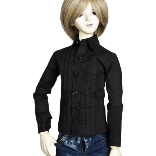 [wamami] 529# Black Shirt/Outfit/Clothes For 1/4 MSD DOD DZ BJD Boy Dollfie