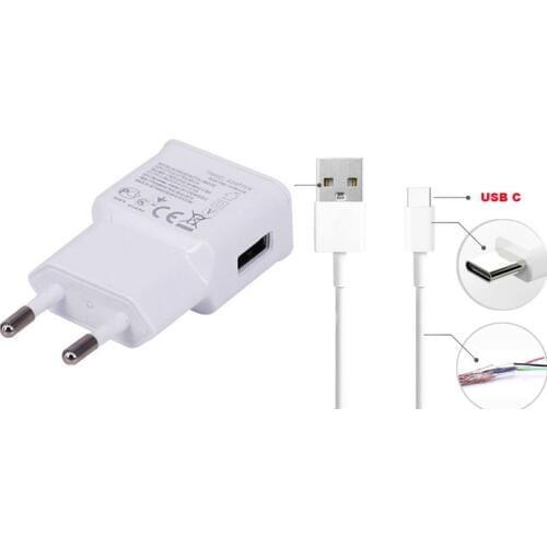 2A EU USB Type C USB Date Mobile Phone Wall Charger For Galaxy Note 8/S8,ZTE Grand X 3,Gionee M5 Plus/S6/S8,Yota YotaPhone 3