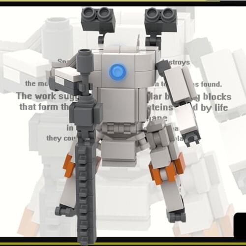 1Pc STEM MOC Mecha MK1 Model Small Particle Building Blocks DIY Educational Toy