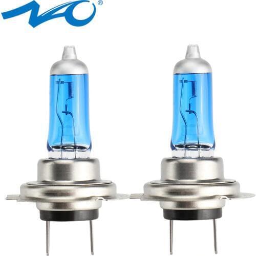 NAO 2x H7 h4 Halogen bulb Super Xenon car headlight h11 auto lamp h1 100W hb4 9006 car light 12V hb3 9005 h3 h8 h9 6500K