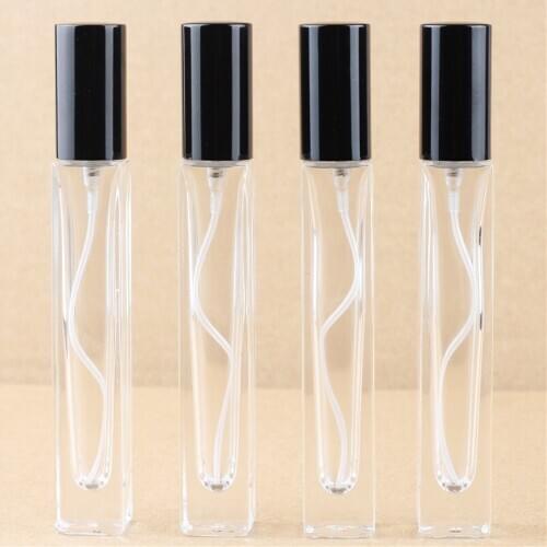 200pcs/lot 10ml Empty Refillable Bottles Portable Perfume Bottle Traveler Glass Spray Atomizer Transparent Container Wholesale