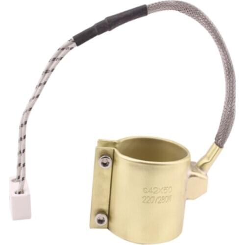 42x50mm 220v 280w Electric Copper Barrel Brass Band Heater for Extruder D0AB