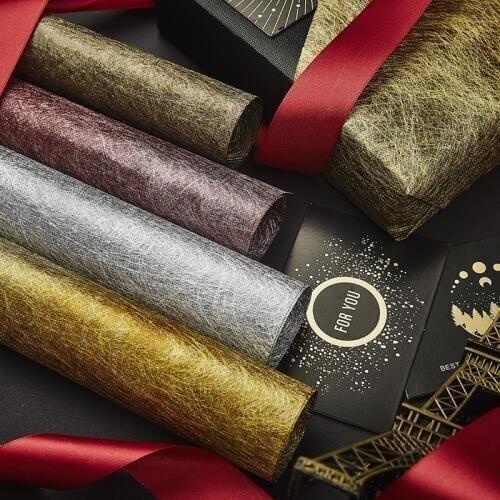 5 Sheets Flowers DIY Craft Decor Packaging Silk Paper Wedding Party Valentines Day Bouquet Gift Box Wrapping Paper Materials