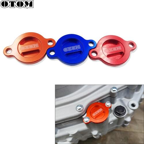OTOM Motocross CNC Aluminum Oil Filter Cover Engine Plug Cup Seal Lid For ZONGSHEN NC250 NC450 Off-Road Motorcycle Accessories