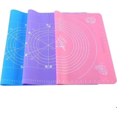 60x50CM Big Size Non-Stick Silicone Baking Mat Pad Sheet Pizza Dough Maker Holder Pastry Kitchen Gadgets with Measurement