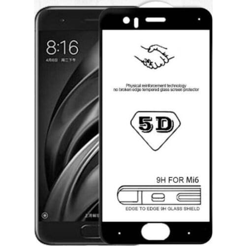 Bonaier New High Quality full Glue Glass For Xiaomi mi6 glass tempered original mi 6 screen protector film mi6 tempered glass