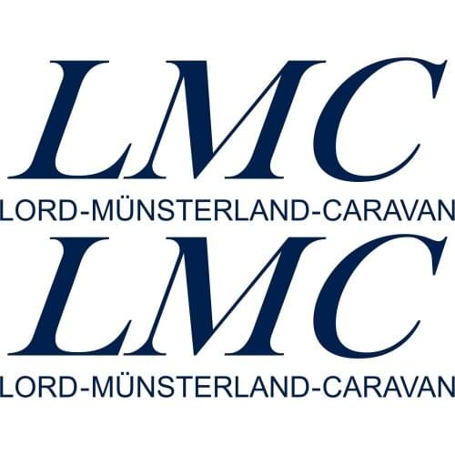 For 2 x LMC 50cm 18cm LORD aufkleber sticker wohnmobil camper wohnwagen caravan Car Styling