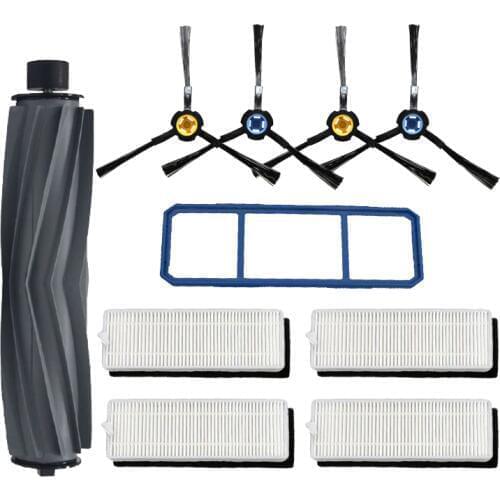 Main Brush Hepa Filter Side Brush Primary Dust filter for chuwi ilife A7 A9S vacuum cleaner Parts Replacement Filter Mop Cloth