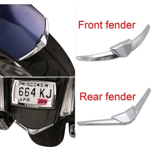 For Honda Goldwing GL1800 GL 1800 2018-2020 Motorcycle Chrome Front And Rear Fender Tip Trim Case